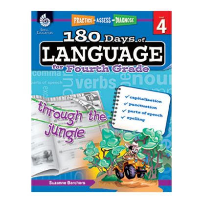 Picture of Shell Education 180 Days Of Language Workbook, Grade 4