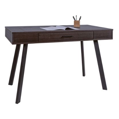 Picture of Realspace 48inW Lancott Computer Desk, Dark Brown