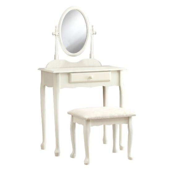 Picture of Monarch Specialties Glenys Vanity Set, 51-3/4inH x 28inW x 16inD, Antique White