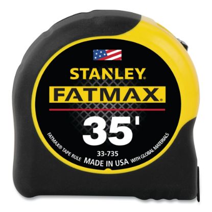 Picture of FatMax Classic Tape Measure, 1-1/4 in W x 35 ft L, SAE, Black/Yellow Case