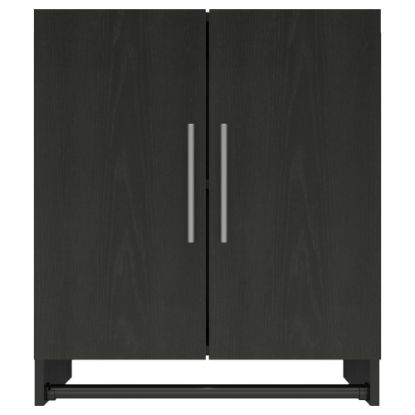 Picture of Ameriwood Home Camberly 2-Door Wall Cabinet With Hanging Rod, 26-15/16inH x 23-1/2inW x 15-3/8inD, Black