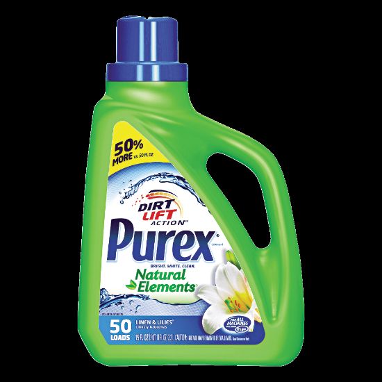 Picture of Purex Ultra Natural Elements HE Liquid Detergent, Linen & Lilies Scent, 75 Oz Bottle