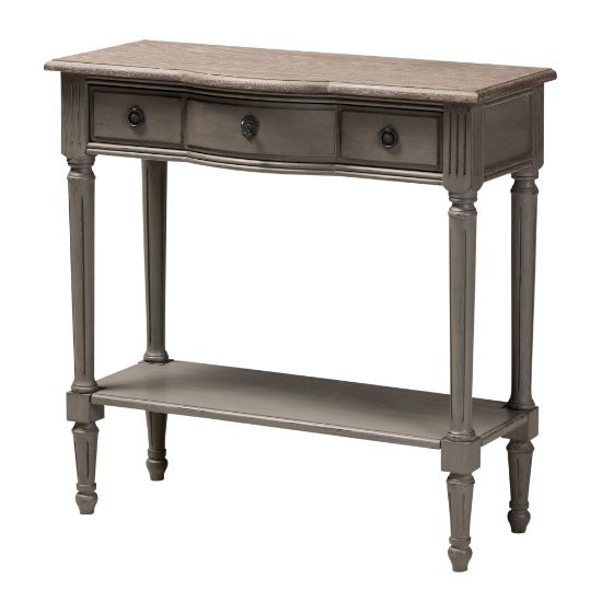 Picture of Baxton Studio French Accent Console Table, 31-1/2inH x 31-1/2inW x 14inD, Gray