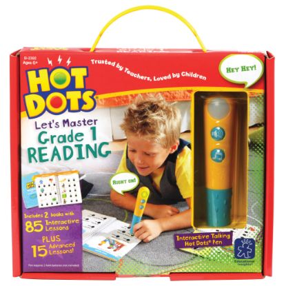 Picture of Educational Insights Hot Dots Lets Master Grade 1 Reading Set With Hot Dots Pen, Grade 1