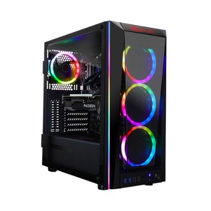 Picture of CLX SET TGMSETRXH1629BM Liquid-Cooled Gaming Desktop PC, AMD Ryzen 9, 32GB Memory, 4TB Hard Drive, 500GB Solid State Drive, Windows 10 Home