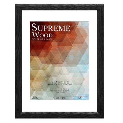 Picture of Timeless Frames Supreme Picture Frame, 12in x 16in, Black