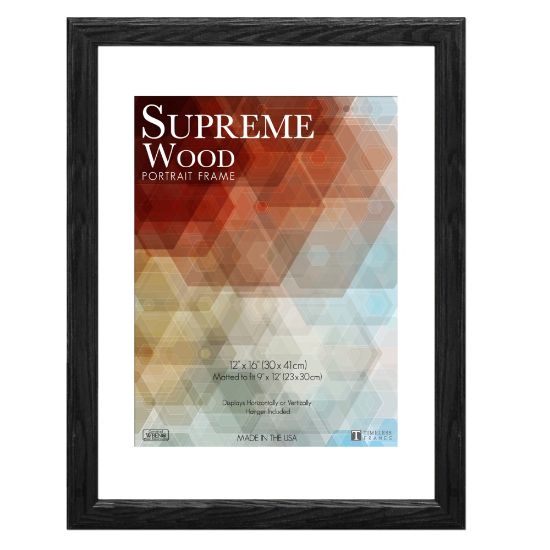 Picture of Timeless Frames Supreme Picture Frame, 12in x 16in, Black