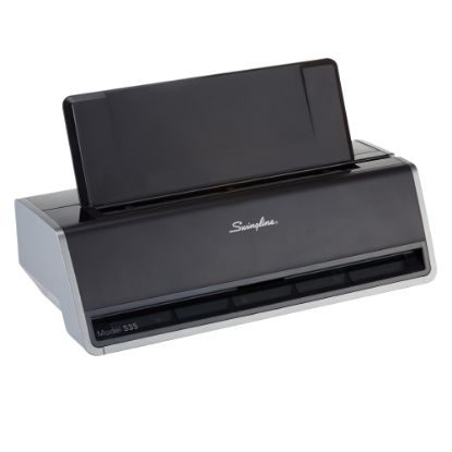 Picture of Swingline Model 535 3-Hole Electric Punch, Black/Gray