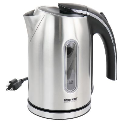 Picture of Better Chef 1.7-Liter Stainless Steel 360 deg. Cordless Electric Kettle, Silver