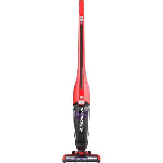 Picture of Dirt Devil Power Swerve Pet Cordless Stick Vacuum - 16.91 fl oz - Bagless - Brushroll, Nozzle, Filter - 10in Cleaning Width - Carpet, Hard Floor - Pet Hair Cleaning - Battery - Battery Rechargeable - 16 V DC - Black