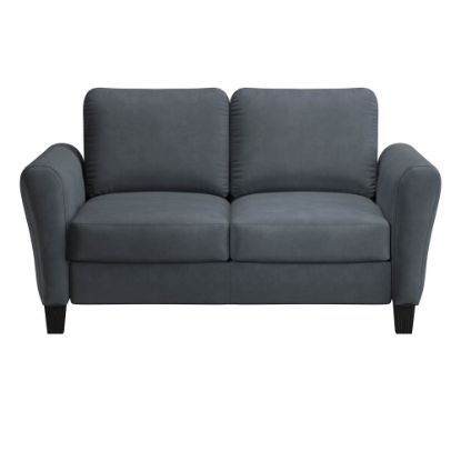 Picture of Lifestyle Solutions Winslow Loveseat with Rolled Arms, Dark Gray