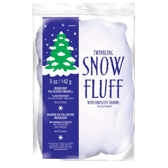 Picture of Amscan Christmas Snow Twinkle Fluff, 5 Oz, Pack Of 3 Bags