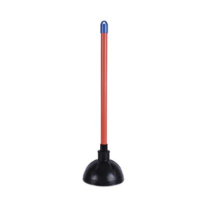 Picture of Boardwalk Rubber Toilet Plunger, 18in, Red/Black