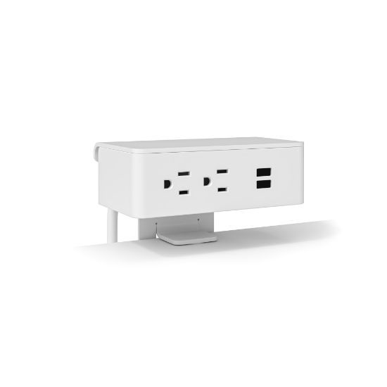 Picture of Safco Resi 4-Outlet Universal Power Source, 4-1/2inH x 5-1/2inW x 3-1/4inD, White