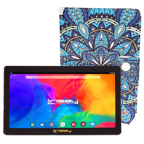 Picture of Linsay F7 Tablet, 7in Screen, 2GB Memory, 64GB Storage, Android 13, Mandala Blue