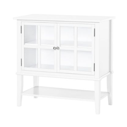 Picture of Ameriwood Home Franklin 2-Door Storage Cabinet, 2 Shelves, White