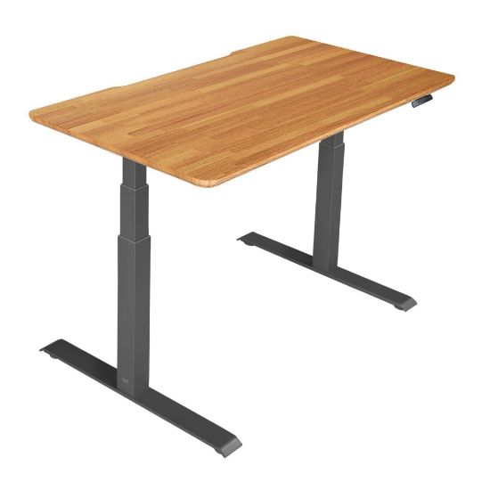 Picture of Vari Electric 60inW Standing Desk, Butcher Block