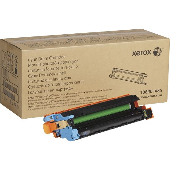 Picture of Xerox VersaLink C600/C605 Drum Cartridge - Laser Print Technology - 40000 Pages - 1 Each - Cyan