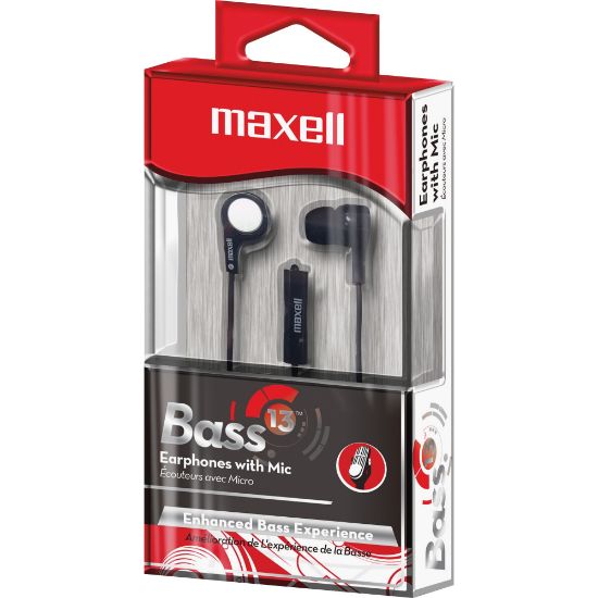 Picture of Maxell B-13 199621 Earset - Wired - Earbud - Black