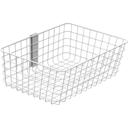 Picture of Ergotron SV Wire Basket, Large - Large - 5 lb Weight Capacity - 19.9in Length x 17in Width x 13in Depth x 6in Height - White