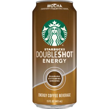 Picture of Starbucks Doubleshot Mocha Energy Drink - Ready-to-Drink - 15 fl oz (444 mL) - 12 / Carton