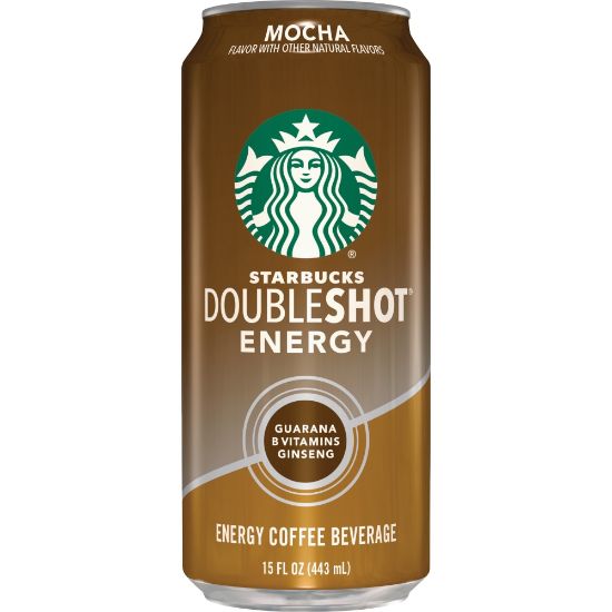 Picture of Starbucks Doubleshot Mocha Energy Drink - Ready-to-Drink - 15 fl oz (444 mL) - 12 / Carton