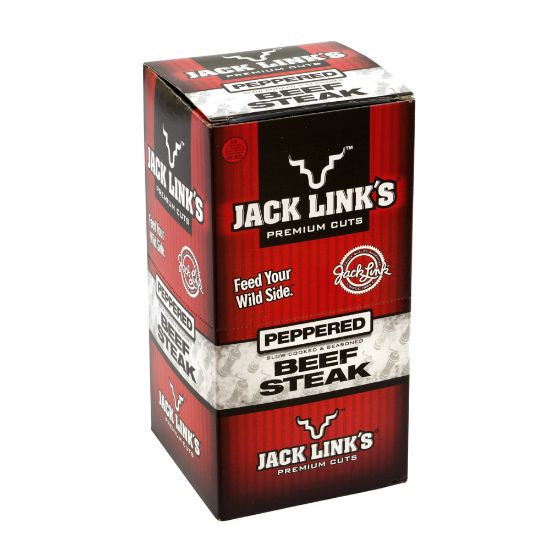 Picture of Jack Links Beef Steak, Peppered, 1 Oz, Pack Of 12