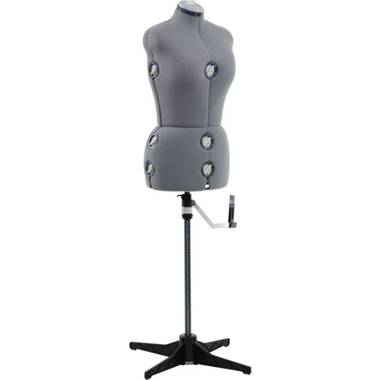 Picture of Singer Medium/Large Dress Form, Grey - 9.5in Width x 28.5in Height x 15.3in Length - Gray