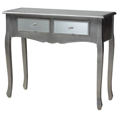 Picture of Baxton Studio French Console Table, 29-9/16inH x 35-7/16inW x 13inD, Silver