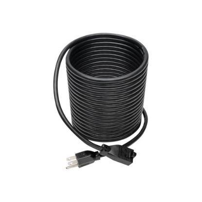 Picture of Eaton Tripp Lite Series Power Extension Cord, NEMA 5-15P to NEMA 5-15R - 13A, 120V, 16 AWG, 25 ft. (7.62 m), Black - Power extension cable - NEMA 5-15 (F) to NEMA 5-15P (M) - AC 120 V - 13 A - 25 ft - black