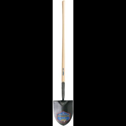 Picture of Shovels, 12 in X 8 3/4 in Round Point Blade, 47 in White Ash Straight Handle