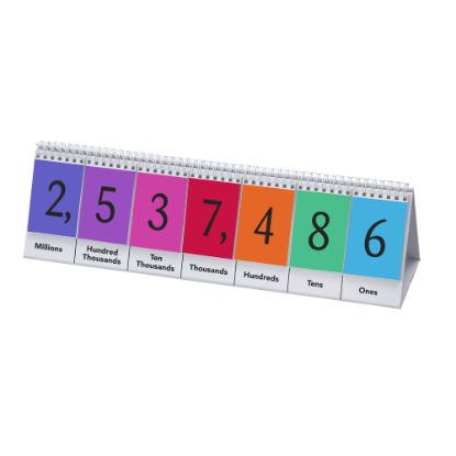 Picture of Didax Place Value Flip Stand, Multicolor, Grade 2