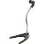 Picture of Pyle U-Base Die-Cast Iron Gooseneck Desktop Microphone Stand, 11.8inH x 7inW x 5.5inD, Black/Silver