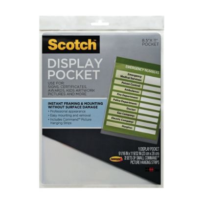 Picture of Scotch Display Pocket, 9in x 11in, Clear