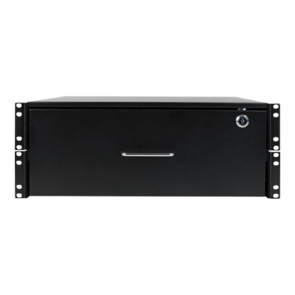 Picture of Tripp Lite 4U Locking Rackmount Storage Drawer Rack Enclosures/ Open Frame - Rack storage drawer - black - 4U - 19in