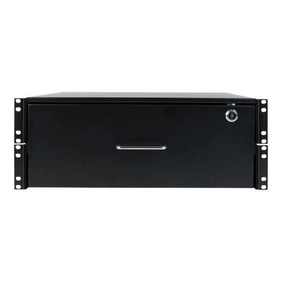 Picture of Tripp Lite 4U Locking Rackmount Storage Drawer Rack Enclosures/ Open Frame - Rack storage drawer - black - 4U - 19in