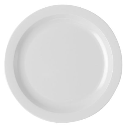 Picture of Cambro Camwear Round Dinnerware Plates, 10in, White, Set Of 48 Plates