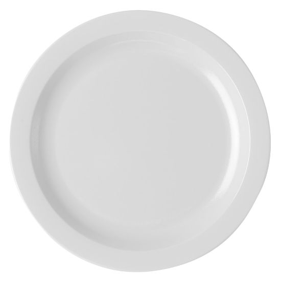 Picture of Cambro Camwear Round Dinnerware Plates, 10in, White, Set Of 48 Plates