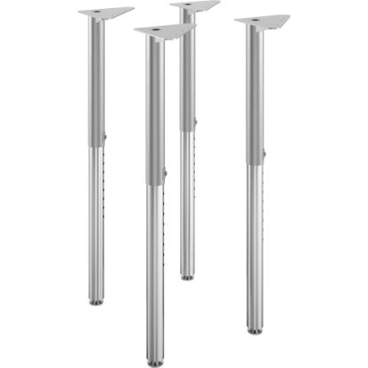 Picture of HON Build Adjustable Post Legs, 25in-35in, Platinum Metallic, Pack Of 4