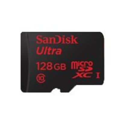 Picture of SanDisk Ultra - Flash memory card (microSDXC to SD adapter included) - 128 GB - Class 10 - microSDXC UHS-I