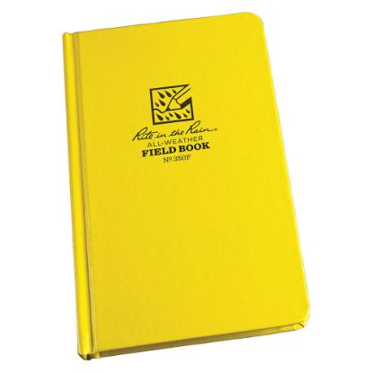 Picture of Rite in the Rain All Weather Bound Notebooks, 160 Pages (80 Sheets), Yellow, Pack Of 6 Notebooks