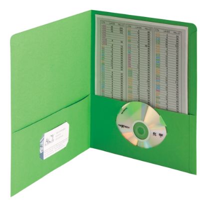 Picture of Smead Color Portfolios, 8 1/2in x 11in, Green, Pack Of 25