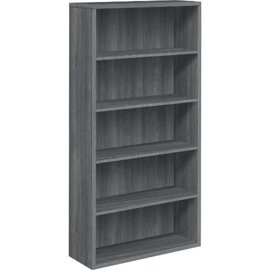 Picture of HON 10500 71inH 5-Shelf Bookcase, Sterling Ash