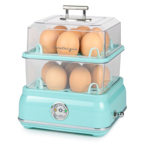 Picture of Nostalgia Electrics Classic Retro 14-Capacity Egg Cooker, Aqua