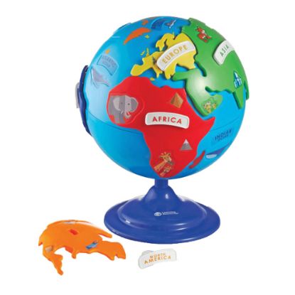 Picture of Learning Resource Puzzle Globe, 8in, Blue