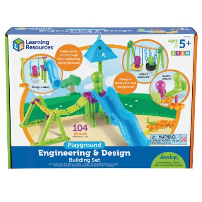 Picture of Learning Resources STEM Playground Engineering And Design Building Set, Kindergarten - Grade 4