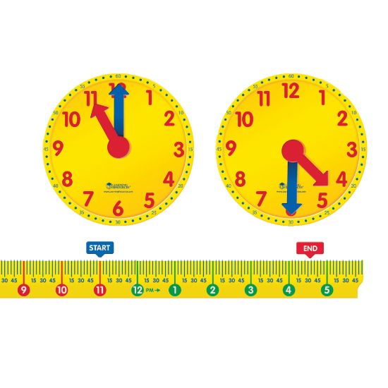 Picture of Learning Resources Magnetic Elapsed Time Set, Pre-K To Grade 2