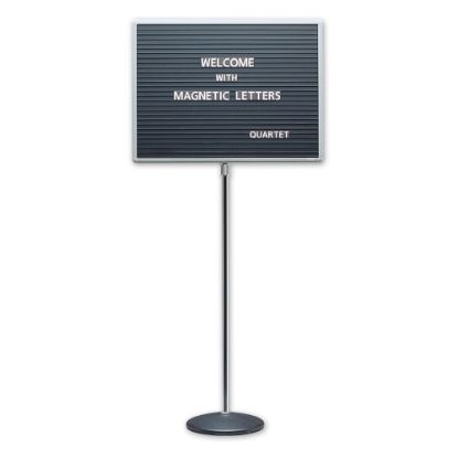 Picture of Quartet Standing Magnetic Letter Board, 16in x 20in, Aluminum Frame With Silver Finish