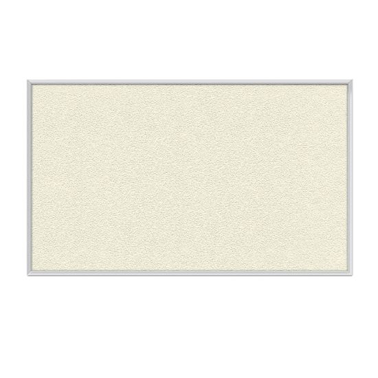 Picture of Ghent Aluminum Frame Vinyl Bulletin Board, 24in x 24in, Ivory, Satin Frame