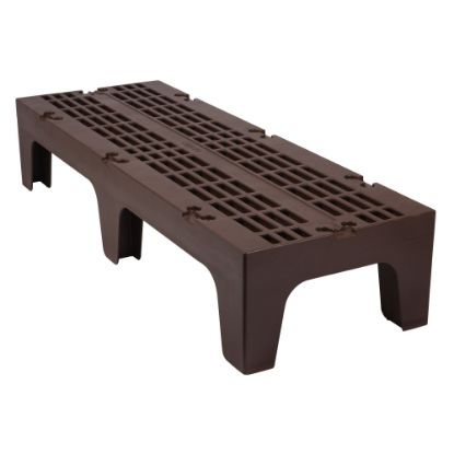 Picture of Cambro Vented Dunnage Rack, 12inH x 21inW x 60inD, Dark Brown